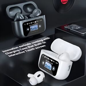 Airpods A9 Pro Touch Screen Display with ANC ENC TWS Earbuds.